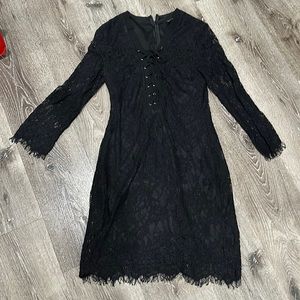 Forever 21 black lace sexy dress